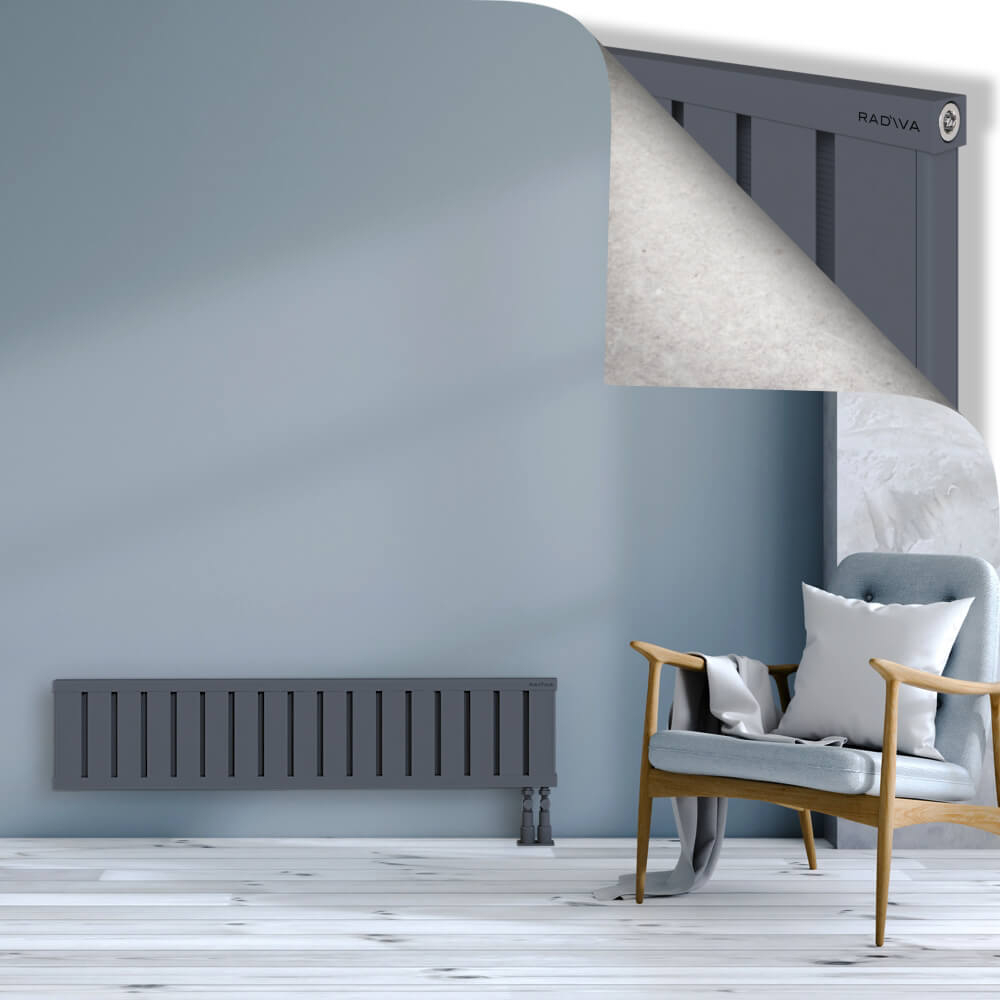 Obi Dekoratif Alüminyum Radyatör 300x1364 Antrasit - 3