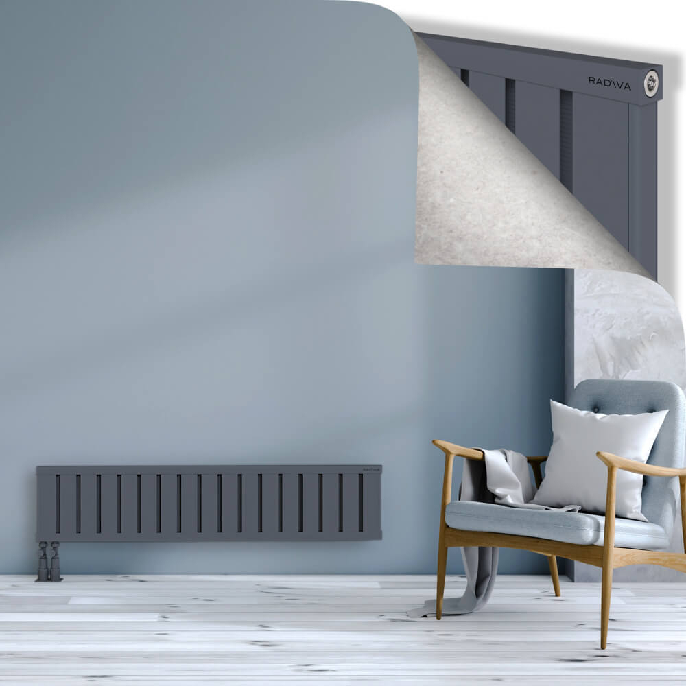 Obi Dekoratif Alüminyum Radyatör 300x1364 Antrasit - 4