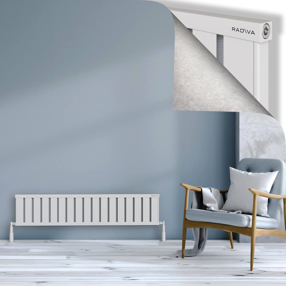 Obi Dekoratif Alüminyum Radyatör 300x1364 Beyaz - 1