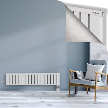Obi Dekoratif Alüminyum Radyatör 300x1364 Beyaz Alt Sağ 50mm