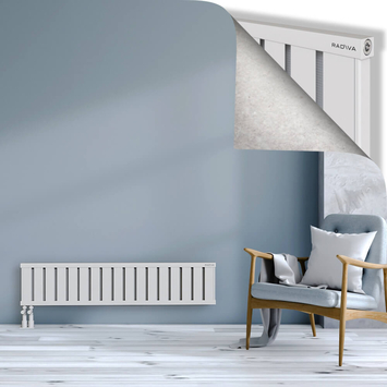 Obi Dekoratif Alüminyum Radyatör 300x1364 Beyaz Alt Sol 50mm
