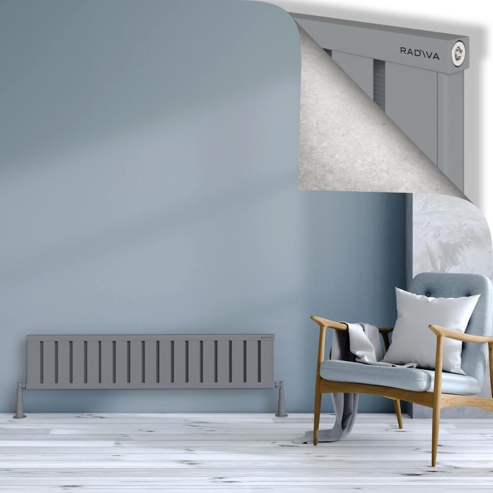 Obi Dekoratif Alüminyum Radyatör 300x1364 Gri - 1