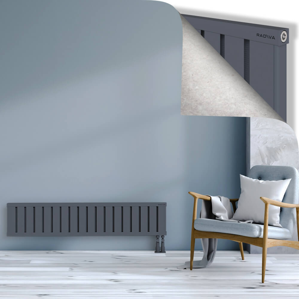 Obi Dekoratif Alüminyum Radyatör 300x1444 Antrasit - 3