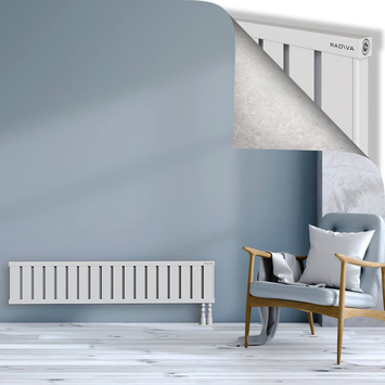 Obi Dekoratif Alüminyum Radyatör 300x1444 Beyaz Alt Sağ 50mm