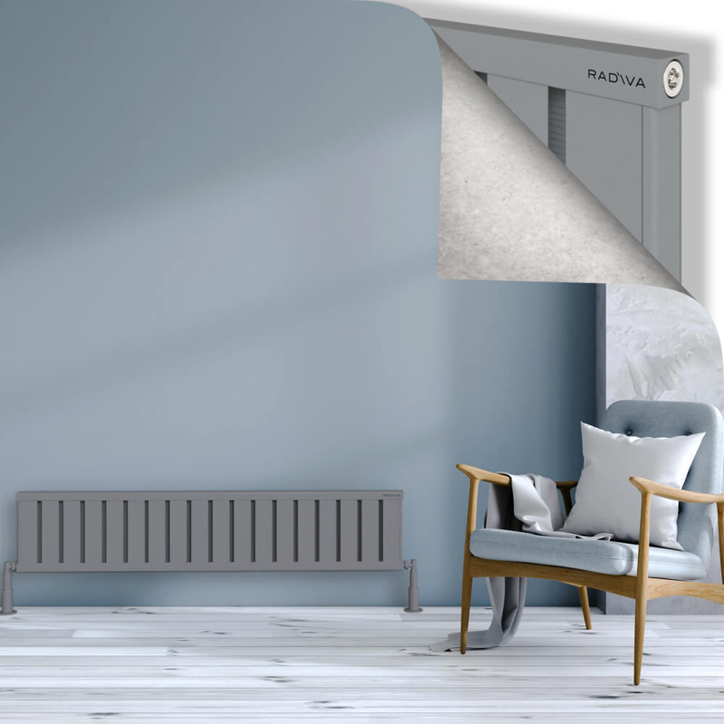 Obi Dekoratif Alüminyum Radyatör 300x1444 Gri