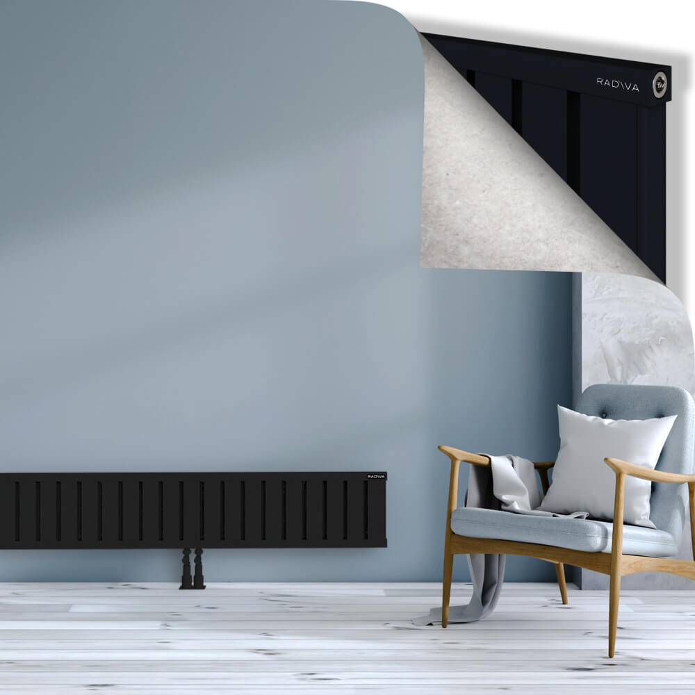 Obi Dekoratif Alüminyum Radyatör 300x1764 Siyah - 2