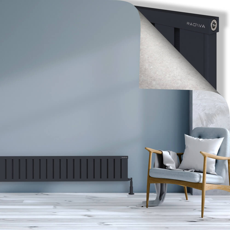 Obi Dekoratif Alüminyum Radyatör 300x1924 Koyu Antrasit