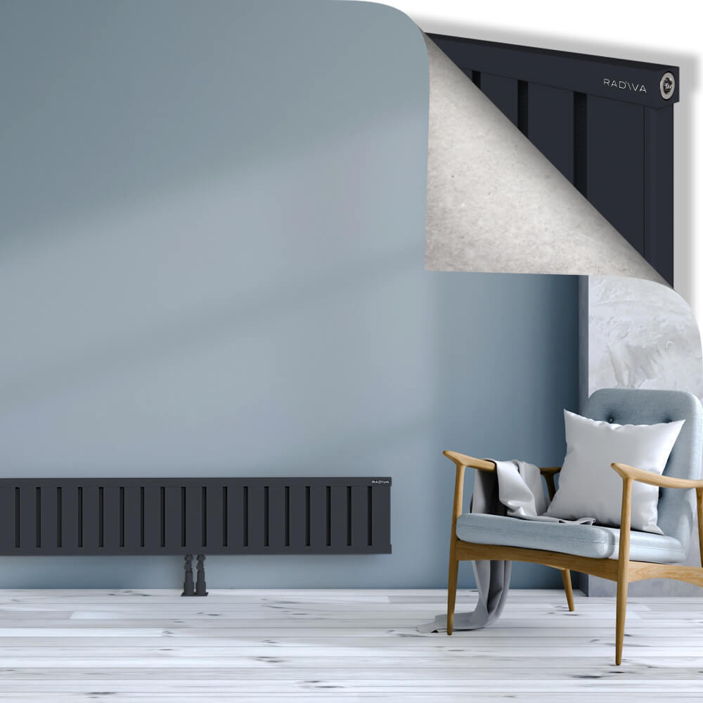 Obi Dekoratif Alüminyum Radyatör 300x2244 Koyu Antrasit - 2