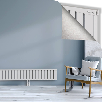 Obi Dekoratif Alüminyum Radyatör 300x2324 Beyaz Alt Orta 50mm