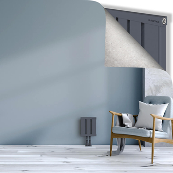 Obi Dekoratif Alüminyum Radyatör 300x244 Antrasit Alt Orta 50mm
