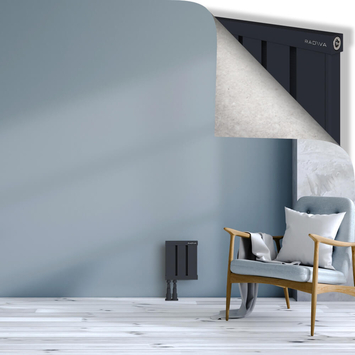 Obi Dekoratif Alüminyum Radyatör 300x244 Koyu Antrasit Alt Sol 50mm