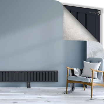 Obi Dekoratif Alüminyum Radyatör 300x2724 Koyu Antrasit Alt Orta 50mm