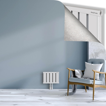 Obi Dekoratif Alüminyum Radyatör 300x404 Beyaz Alt Orta 50mm