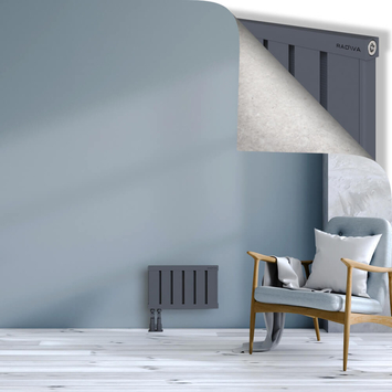 Obi Dekoratif Alüminyum Radyatör 300x484 Antrasit Alt Sol 50mm