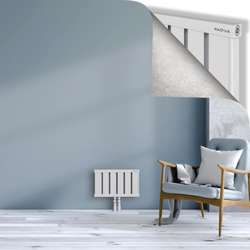 Obi Dekoratif Alüminyum Radyatör 300x484 Beyaz Alt Orta 50mm