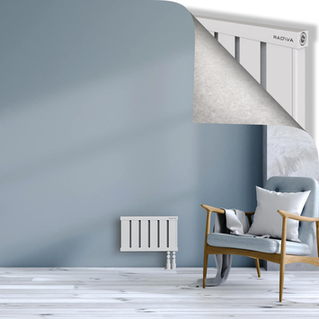 Obi Dekoratif Alüminyum Radyatör 300x484 Beyaz Alt Sağ 50mm