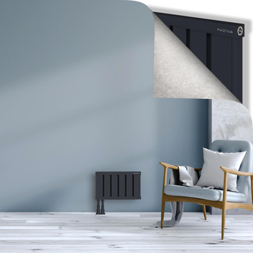 Obi Dekoratif Alüminyum Radyatör 300x484 Koyu Antrasit Alt Sol 50mm