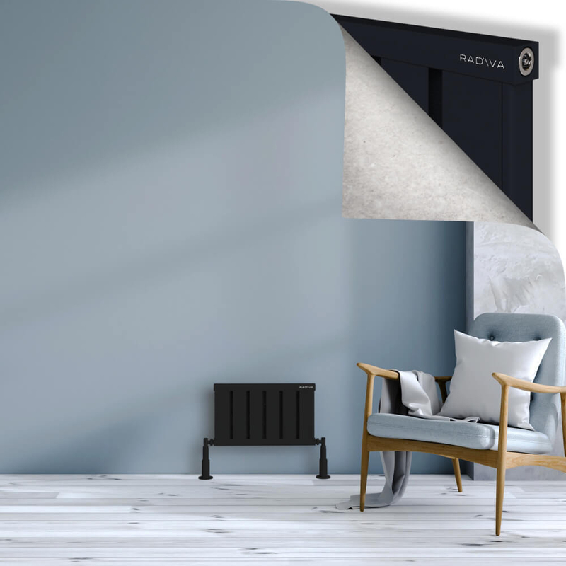 Obi Dekoratif Alüminyum Radyatör 300x484 Siyah