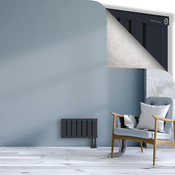 Obi Dekoratif Alüminyum Radyatör 300x564 Koyu Antrasit Alt Sağ 50mm