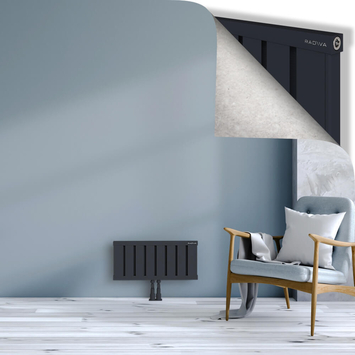 Obi Dekoratif Alüminyum Radyatör 300x644 Koyu Antrasit Alt Orta 50mm