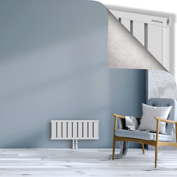 Obi Dekoratif Alüminyum Radyatör 300x724 Beyaz Alt Orta 50mm