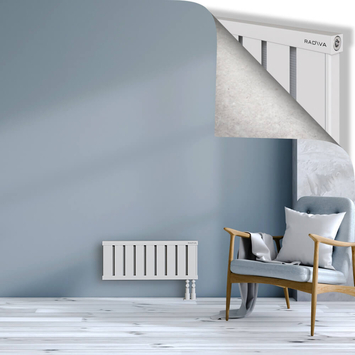 Obi Dekoratif Alüminyum Radyatör 300x724 Beyaz Alt Sağ 50mm