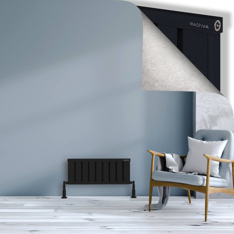 Obi Dekoratif Alüminyum Radyatör 300x724 Siyah