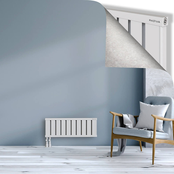 Obi Dekoratif Alüminyum Radyatör 300x804 Beyaz Alt Sol 50mm