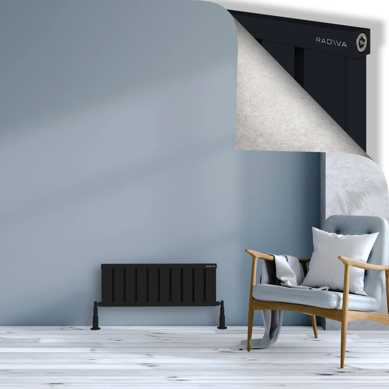 Obi Dekoratif Alüminyum Radyatör 300x804 Siyah