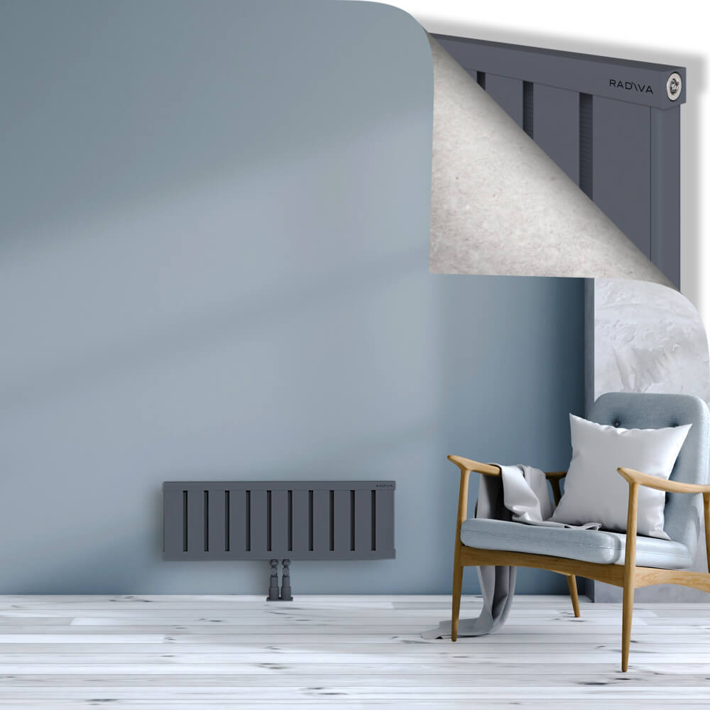 Obi Dekoratif Alüminyum Radyatör 300x884 Antrasit - 2