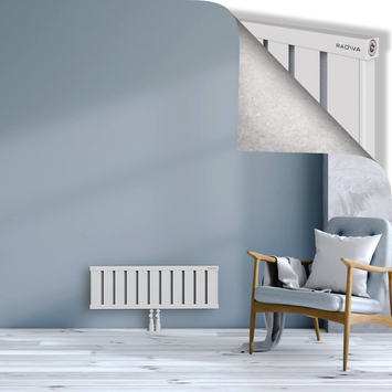 Obi Dekoratif Alüminyum Radyatör 300x884 Beyaz Alt Orta 50mm