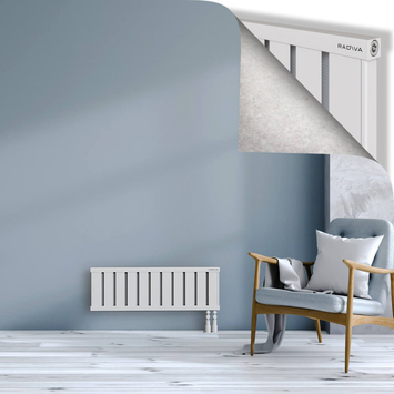 Obi Dekoratif Alüminyum Radyatör 300x884 Beyaz Alt Sağ 50mm