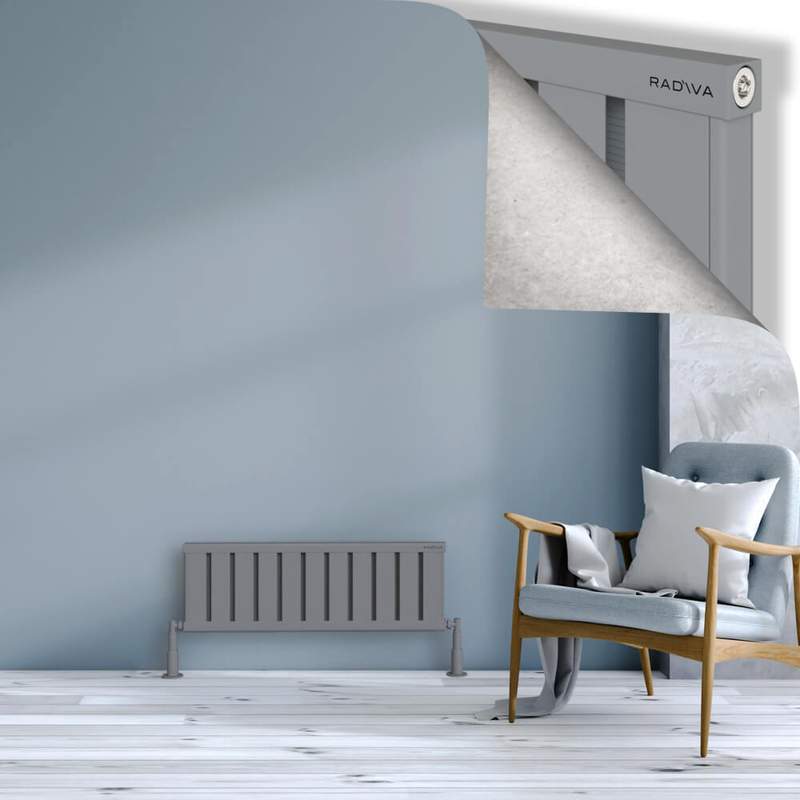 Obi Dekoratif Alüminyum Radyatör 300x884 Gri 