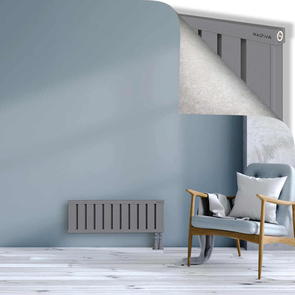 Obi Dekoratif Alüminyum Radyatör 300x884 Gri - 3
