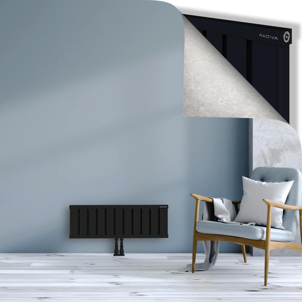 Obi Dekoratif Alüminyum Radyatör 300x884 Siyah - 2