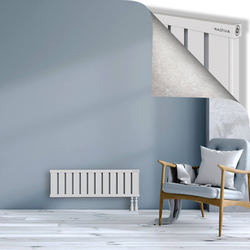 Obi Dekoratif Alüminyum Radyatör 300x964 Beyaz Alt Sağ 50mm