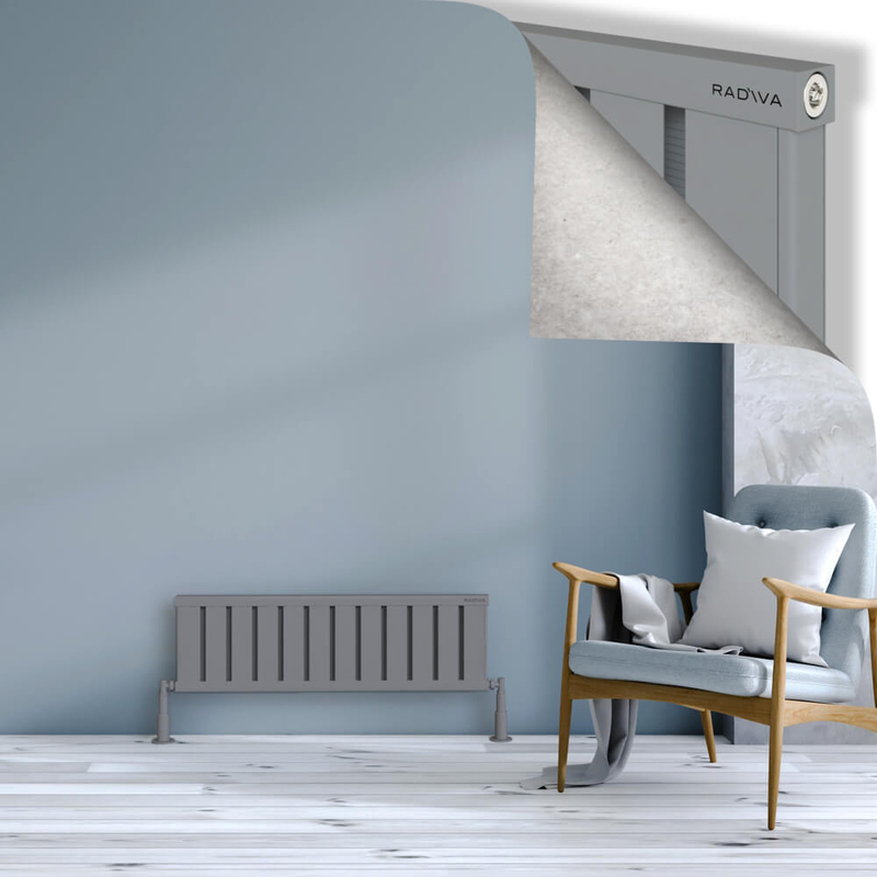 Obi Dekoratif Alüminyum Radyatör 300x964 Gri 