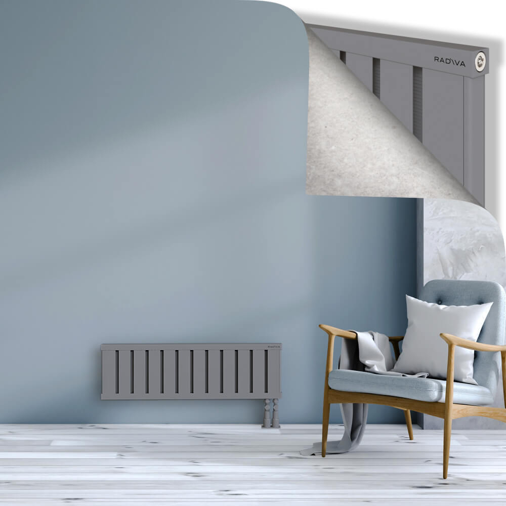 Obi Dekoratif Alüminyum Radyatör 300x964 Gri - 3