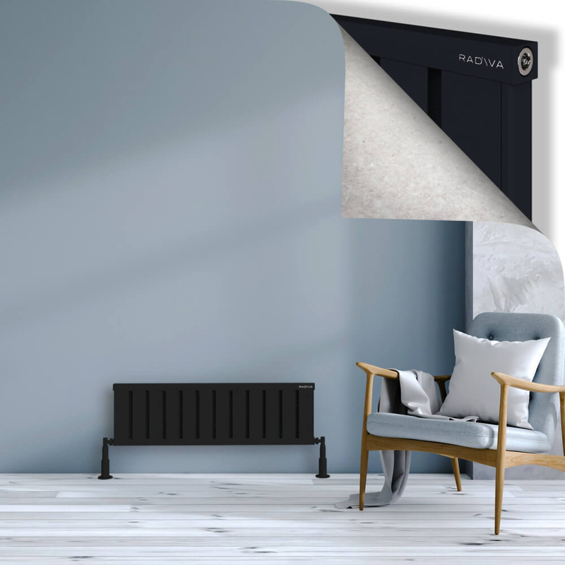 Obi Dekoratif Alüminyum Radyatör 300x964 Siyah 