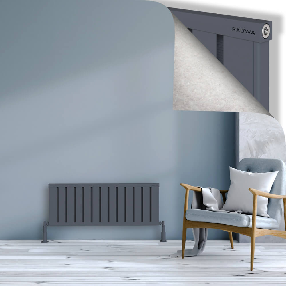 Obi Dekoratif Alüminyum Radyatör 400x1044 Antrasit - 1