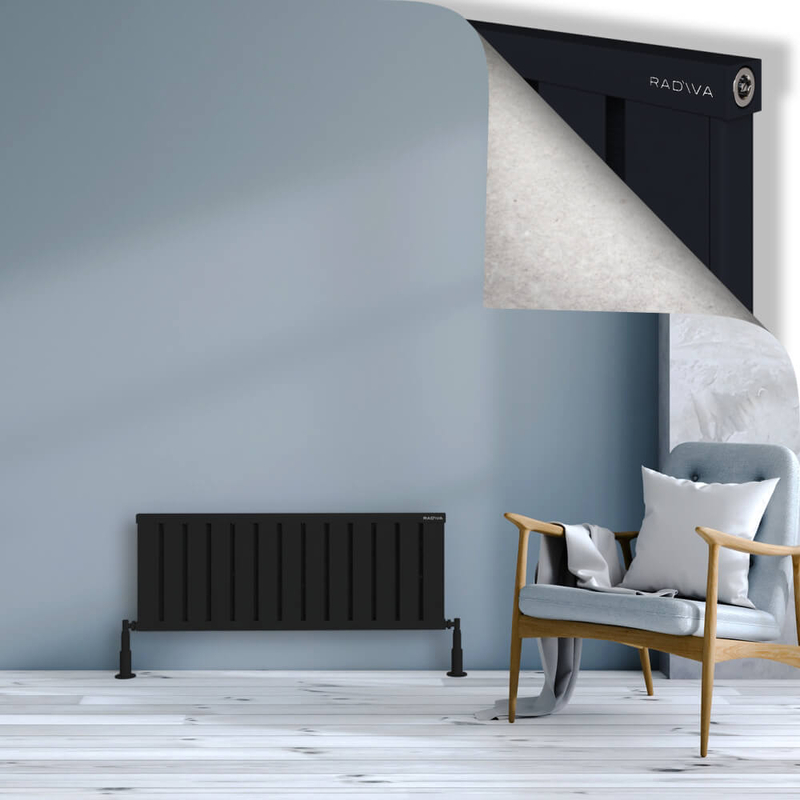 Obi Dekoratif Alüminyum Radyatör 400x1044 Siyah 