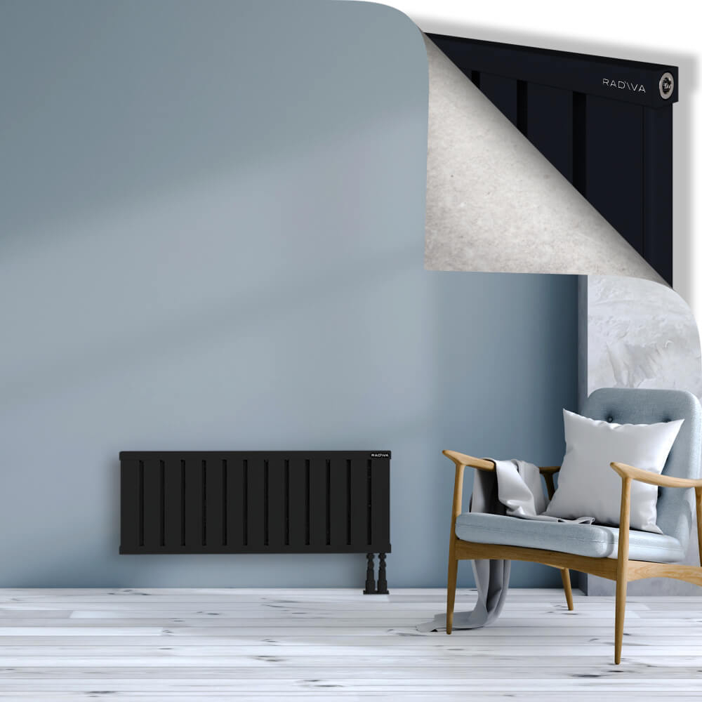 Obi Dekoratif Alüminyum Radyatör 400x1044 Siyah - 3