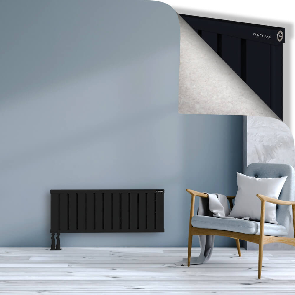 Obi Dekoratif Alüminyum Radyatör 400x1044 Siyah - 4