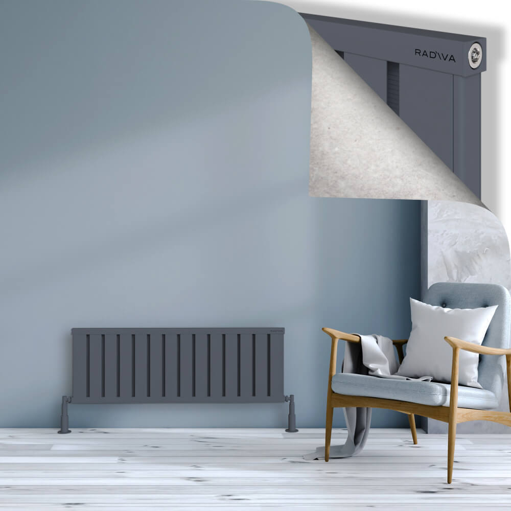 Obi Dekoratif Alüminyum Radyatör 400x1124 Antrasit - 1