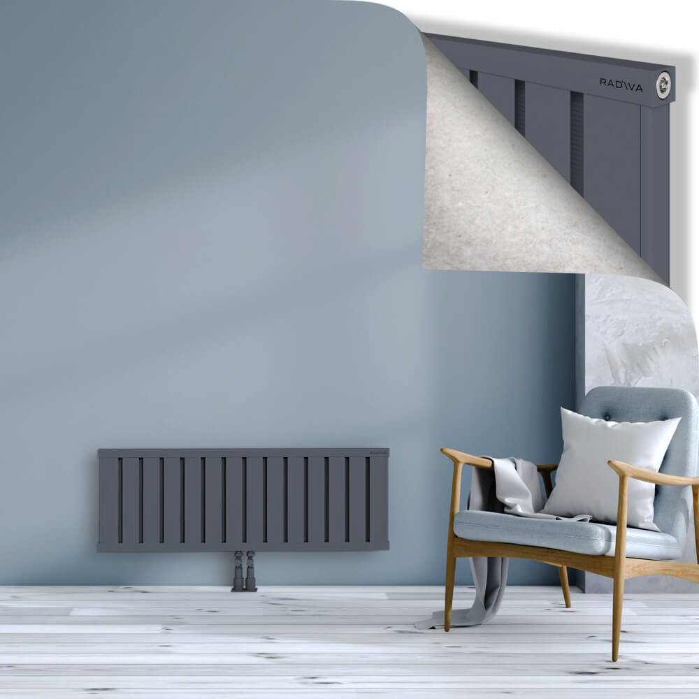 Obi Dekoratif Alüminyum Radyatör 400x1124 Antrasit - 2