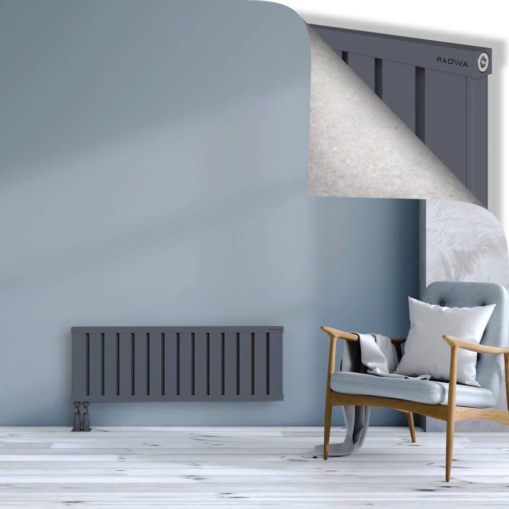 Obi Dekoratif Alüminyum Radyatör 400x1124 Antrasit - 4