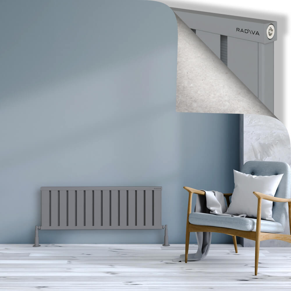 Obi Dekoratif Alüminyum Radyatör 400x1124 Gri - 1