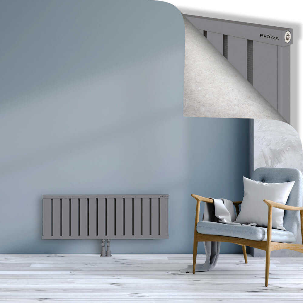 Obi Dekoratif Alüminyum Radyatör 400x1124 Gri - 2