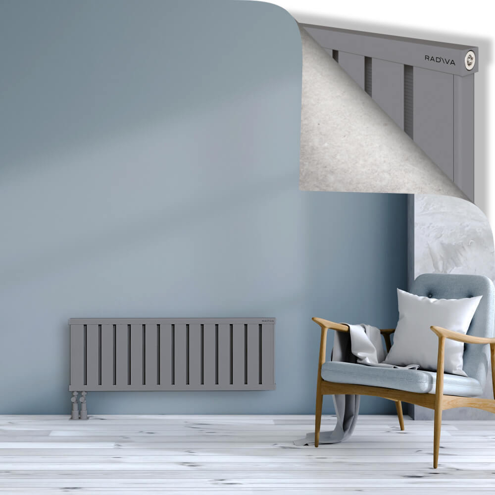 Obi Dekoratif Alüminyum Radyatör 400x1124 Gri - 4