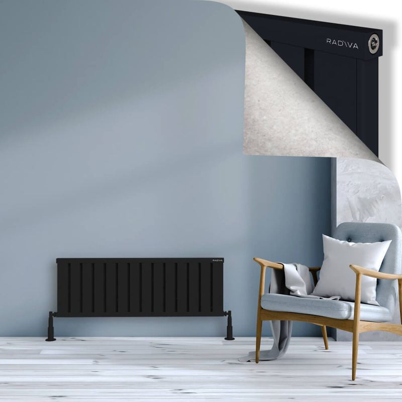 Obi Dekoratif Alüminyum Radyatör 400x1124 Siyah